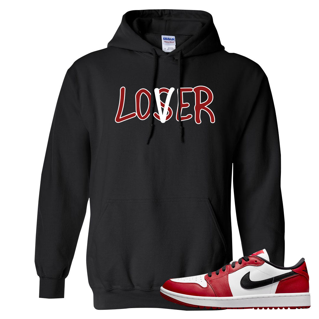 Chicago Golf Low 1s Hoodie | Lover, Black