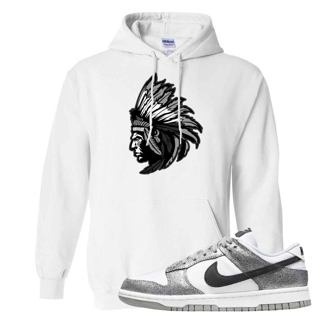 Golden Gals Low Dunks Hoodie | Indian Chief, White