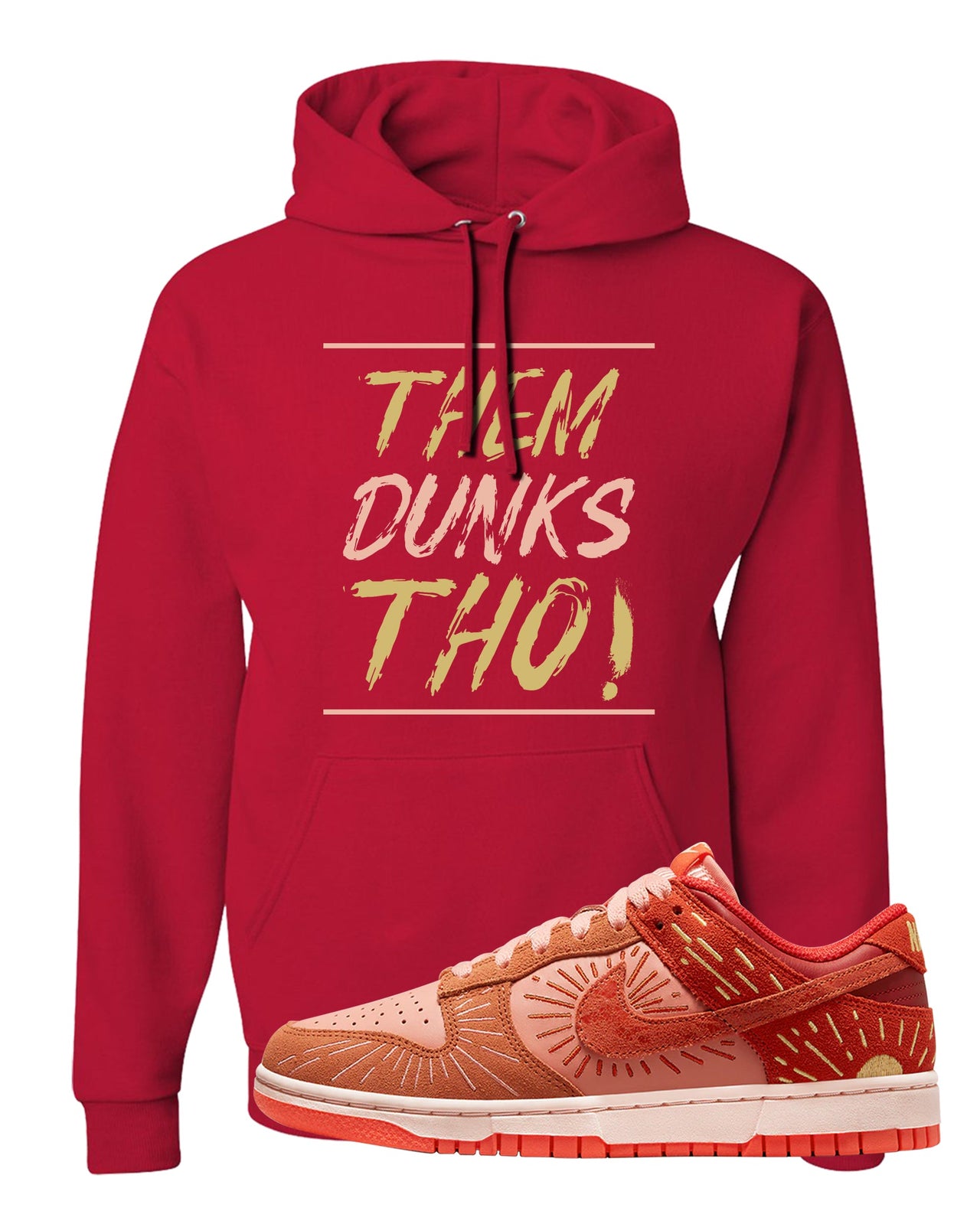 Solstice Low Dunks Hoodie | Them Dunks Tho, Red