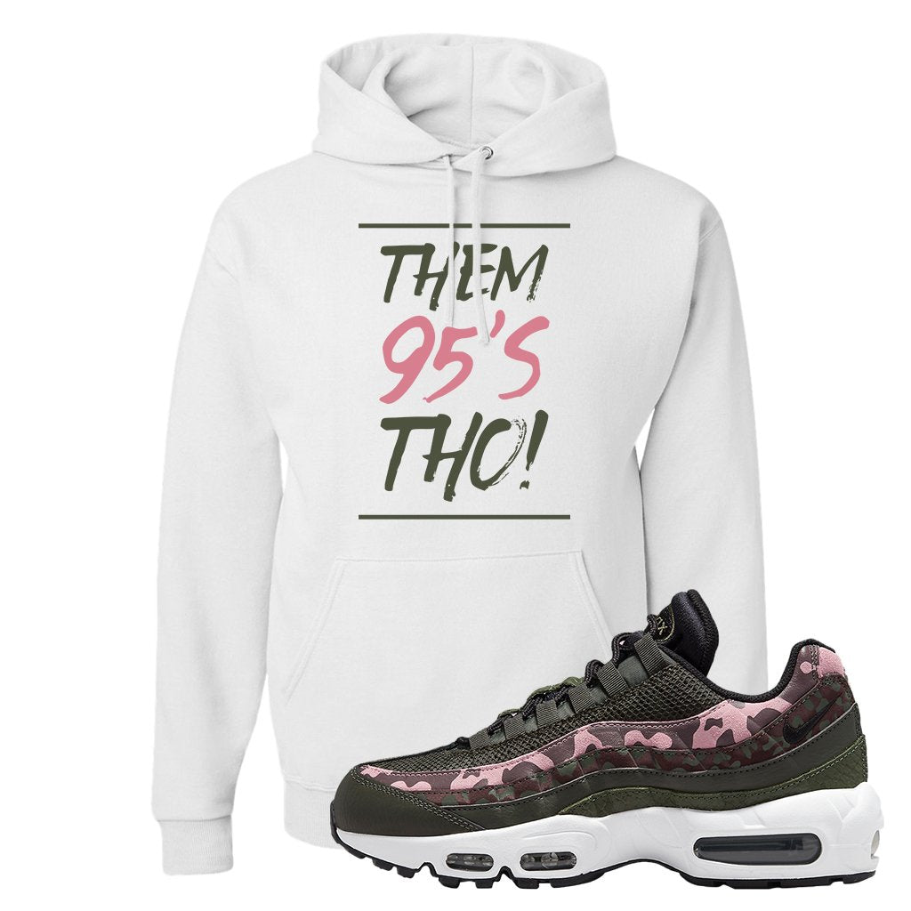 Olive Pink Camo 95s Hoodie | Them 95's Tho, White