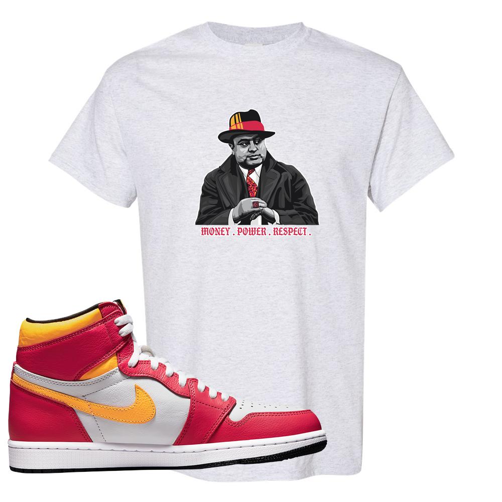Air Jordan 1 Light Fusion Red T Shirt | Capone Illustration, Ash