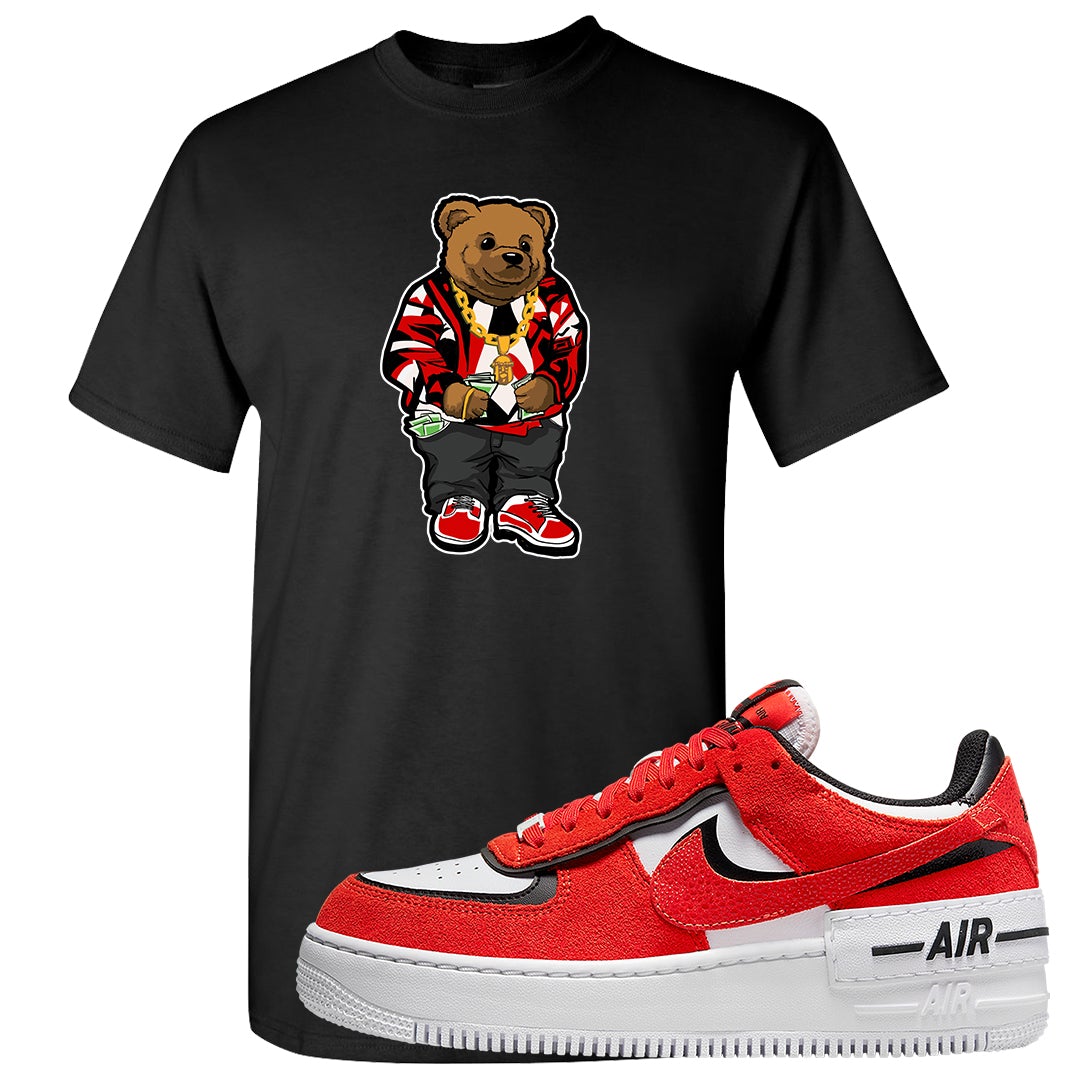 Shadow Chicago AF 1s T Shirt | Sweater Bear, Black