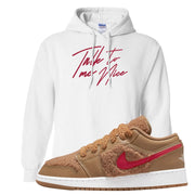 Teddy Bear Low 1s Hoodie | Talk To Me Nice, White