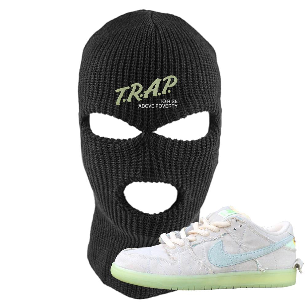 Mummy Low Dunks Ski Mask | Trap To Rise Above Poverty, Black