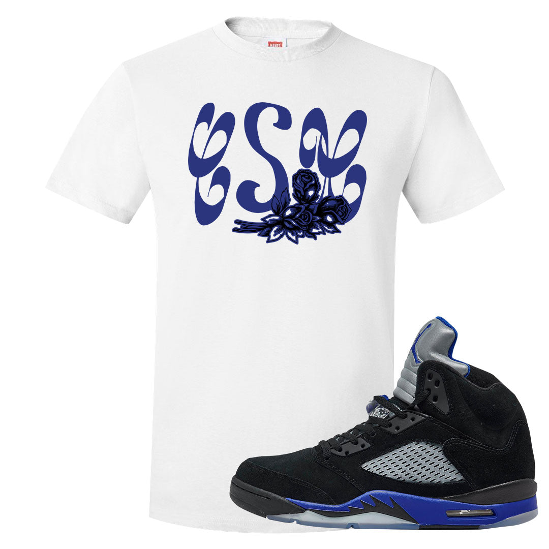 Racer Blue 5s T Shirt | Certified Sneakerhead, White