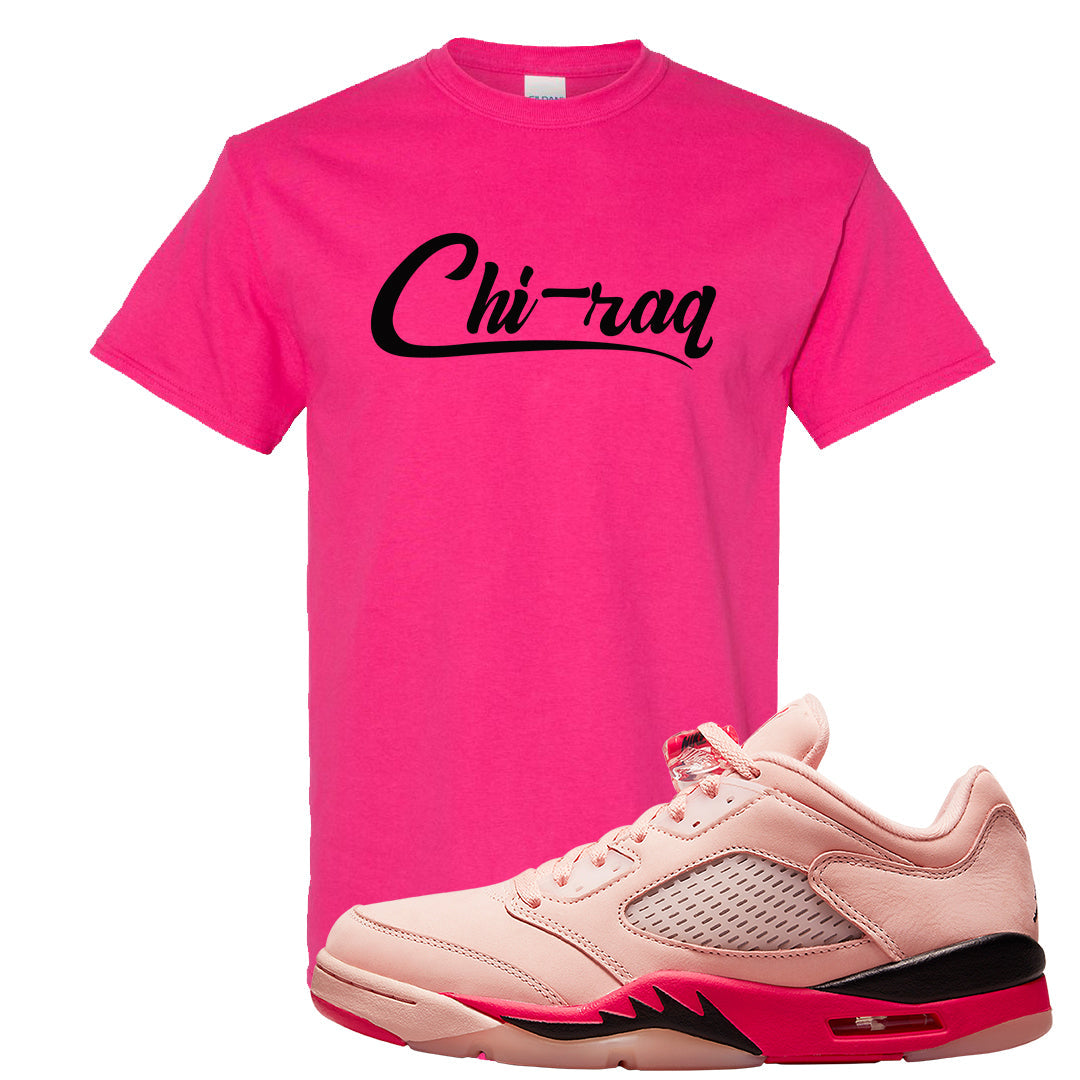Arctic Pink Low 5s T Shirt | Chiraq, Heliconia