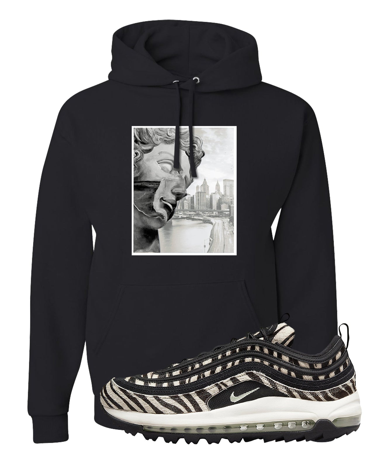 Zebra Golf 97s Hoodie | Miguel, Black