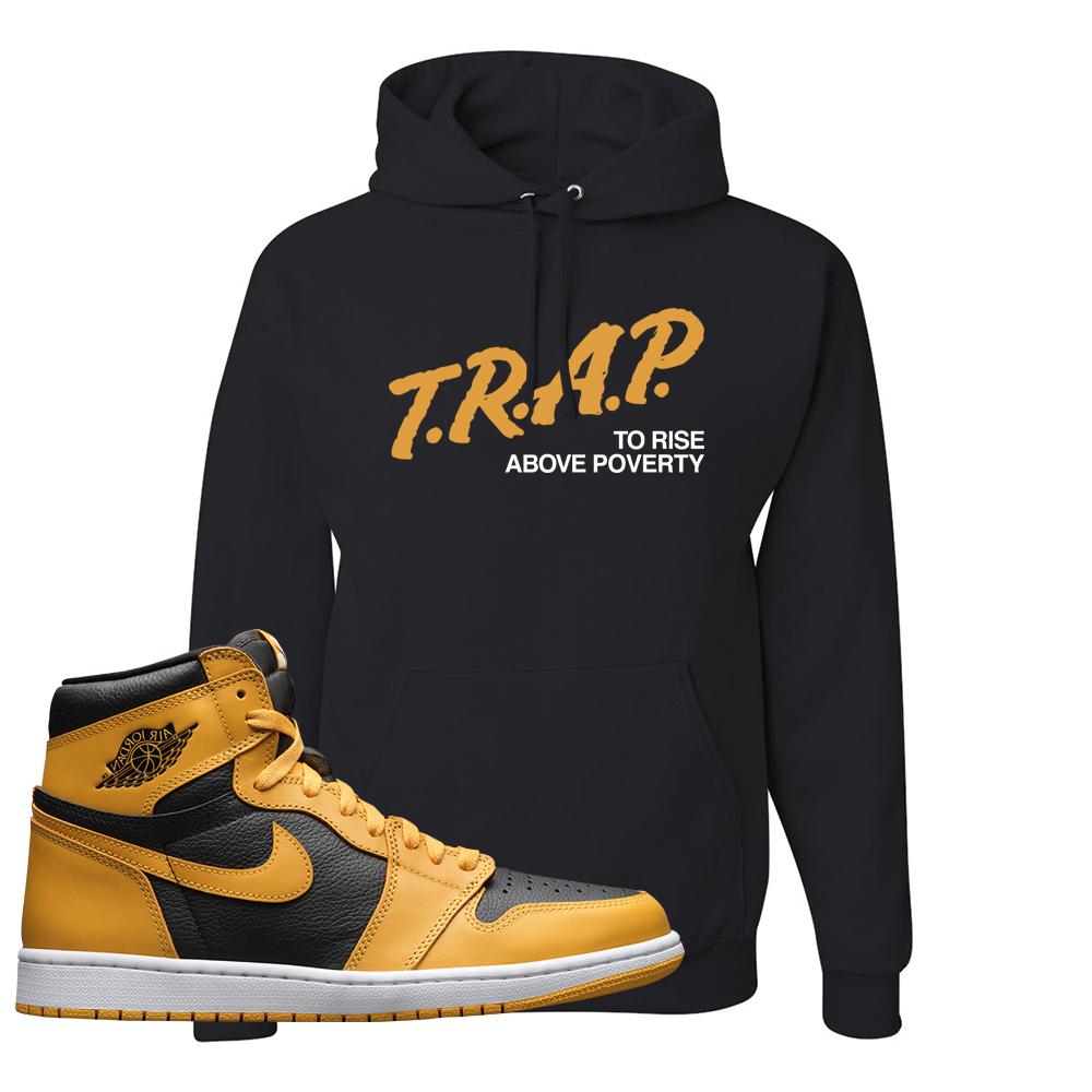 Pollen 1s Hoodie | Trap To Rise Above Poverty, Black
