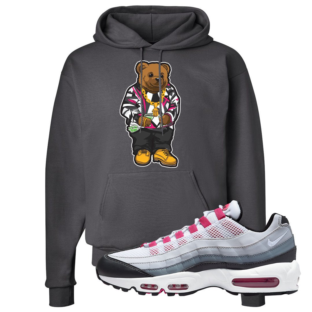 Next Nature Pink 95s Hoodie | Sweater Bear, Smoke Grey