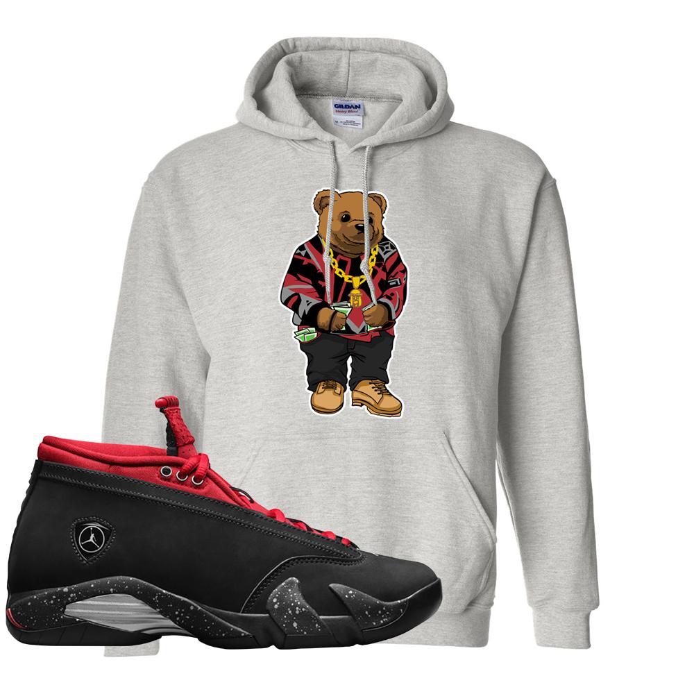 Red Lipstick Low 14s Hoodie | Sweater Bear, Ash