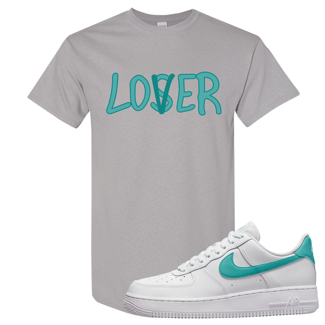 Washed Teal Low 1s T Shirt | Lover, Gravel