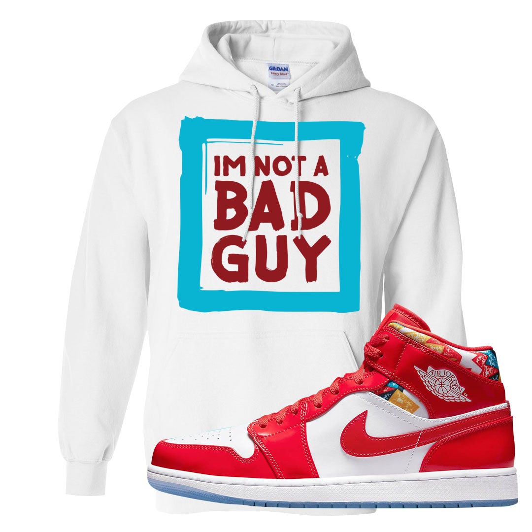 Barcelona Sweater Mid 1s Hoodie | I'm Not A Bad Guy, White