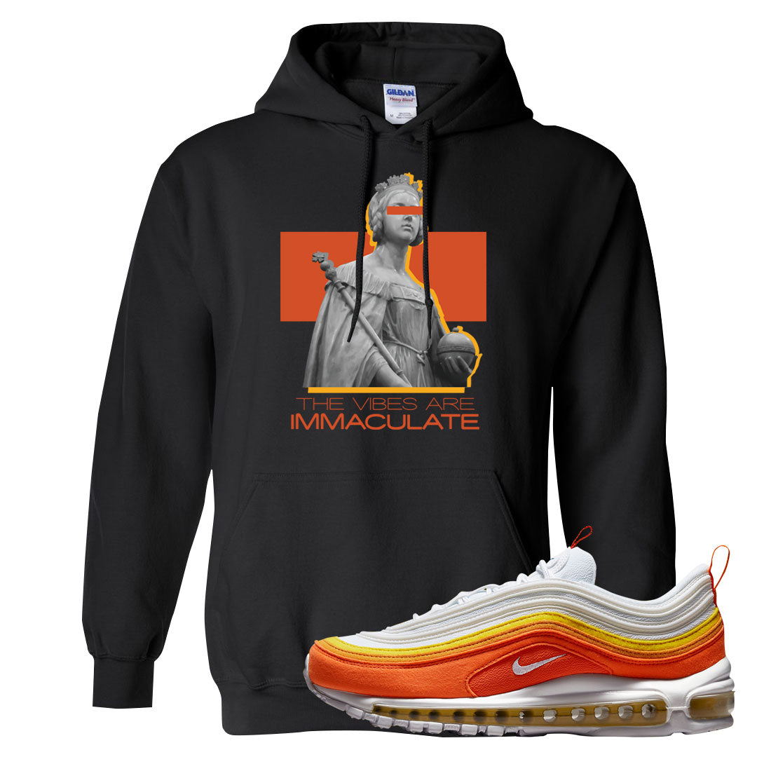 Club Orange Yellow 97s Hoodie | The Vibes Are Immaculate, Black