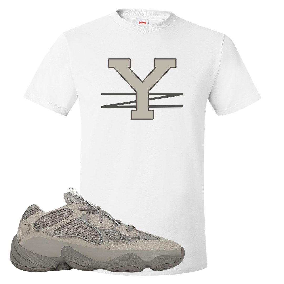 Ash Grey 500s T Shirt | YZ, White