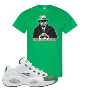 Question Low Green Toe T Shirt | Capone Illustration, Kelly Green