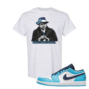 Air Jordan 1 Low UNC T Shirt | El Chapo Illustration, Ash