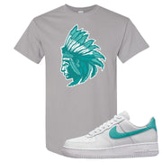 Washed Teal Low 1s T Shirt | Indian Chief, Gravel