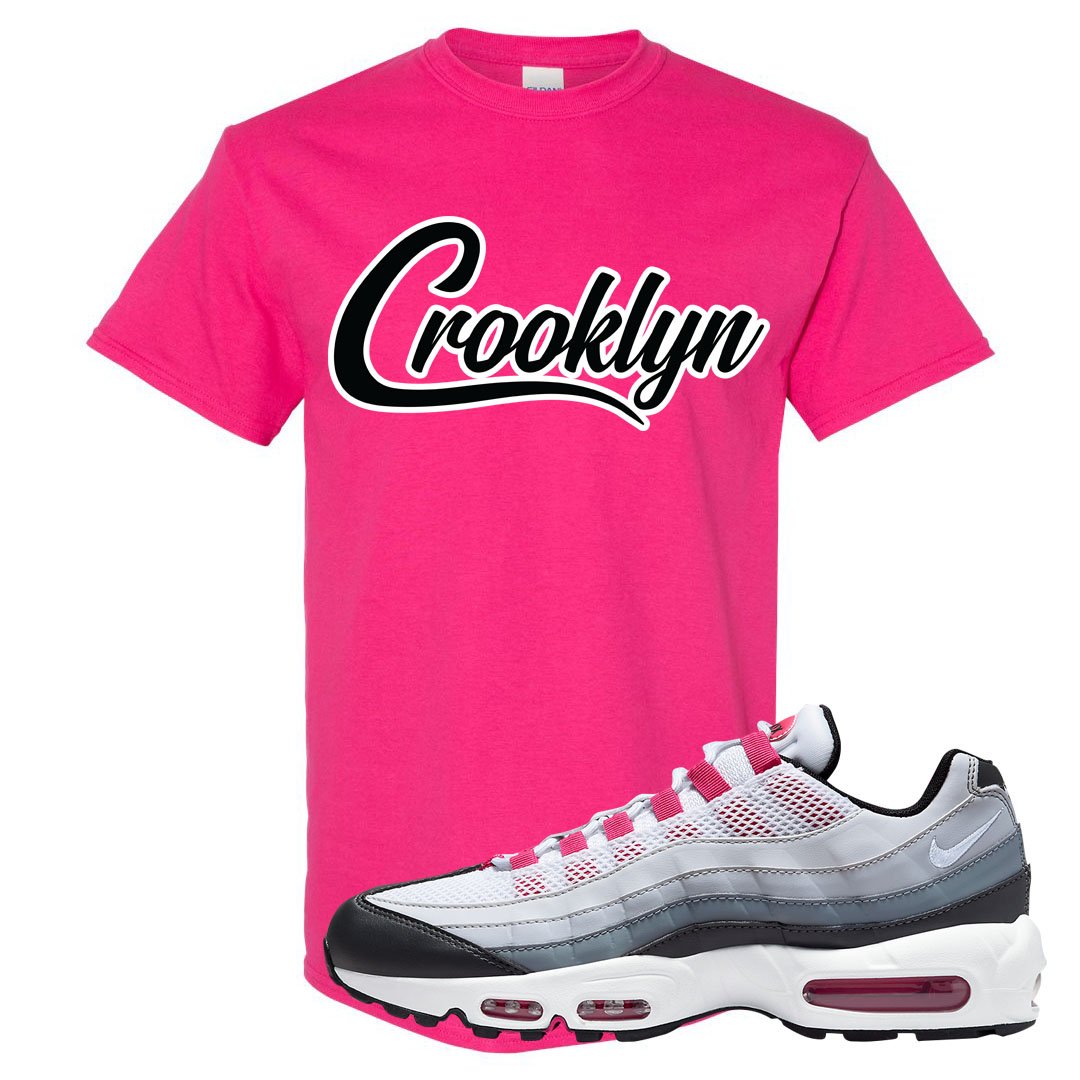 Next Nature Pink 95s T Shirt | Crooklyn, Heliconia