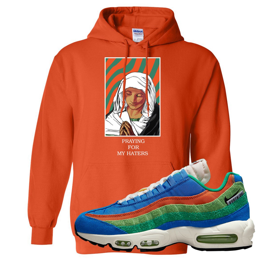 Light Blue Green AMRC 95s Hoodie | God Told Me, Orange