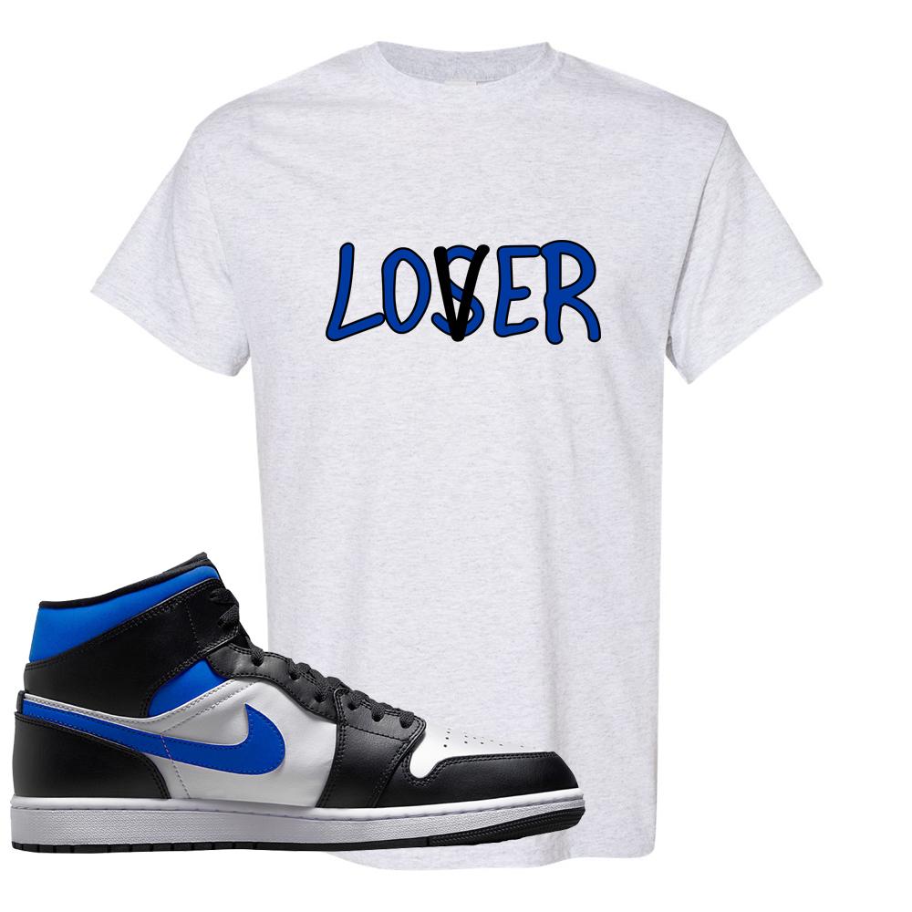 Air Jordan 1 Mid Royal T Shirt | Lover, Ash