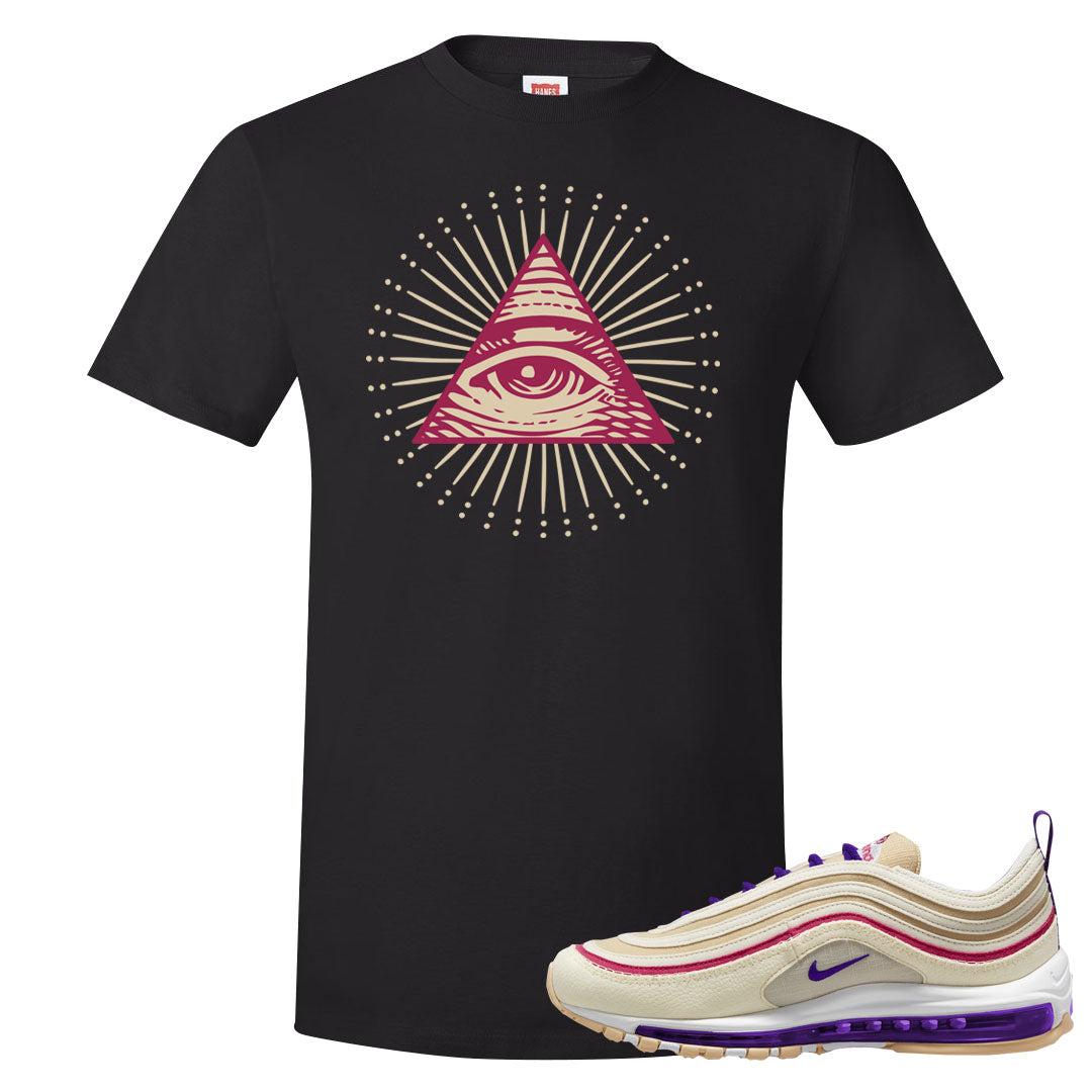 Sprung Sail 97s T Shirt | All Seeing Eye, Black