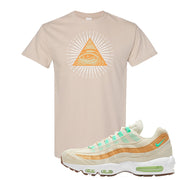 Happy Pineapple 95s T Shirt | All Seeing Eye, Natural