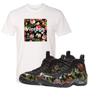 Wear this sneaker matching shirt to match your Air Foamposite One Floral sneakers. Match your floral foams today!