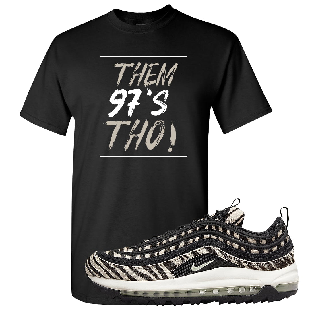 Zebra Golf 97s T Shirt | Them 97's Tho, Black