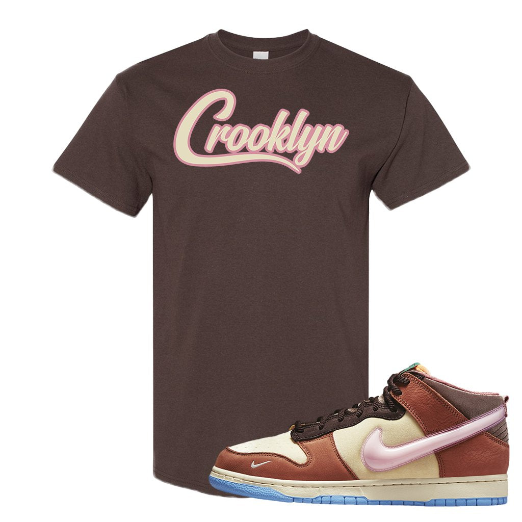 Chocolate Milk Mid Dunks T Shirt | Crooklyn, Chocolate