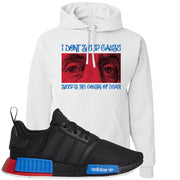 NMD R1 Black Red Boost Matching Hoodie | Sneaker hoodie to match NMD R1s | Franklin Eyes, White