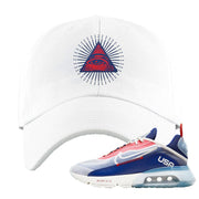 Team USA 2090s Dad Hat | All Seeing Eye, White