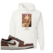 Mocha Low 1s Hoodie | God Told Me, White