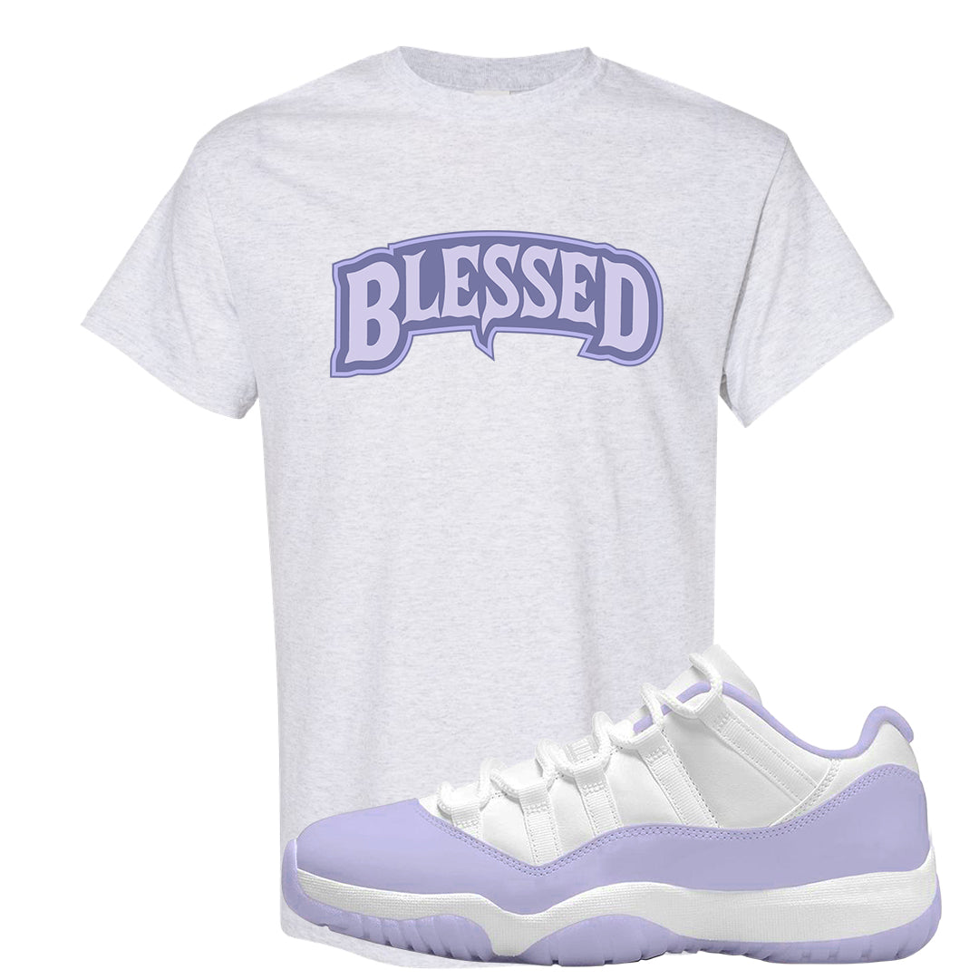 Pure Violet Low 11s T Shirt | Blessed Arch, Ash