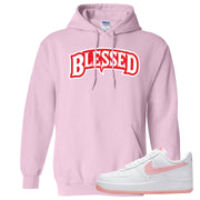 Valentine's Day 2022 AF1s Hoodie | Blessed Arch, Light Pink