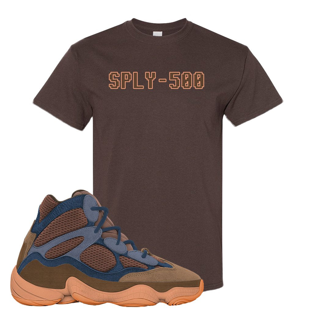 Yeezy 500 High Tactile T Shirt | Sply-500, Chocolate