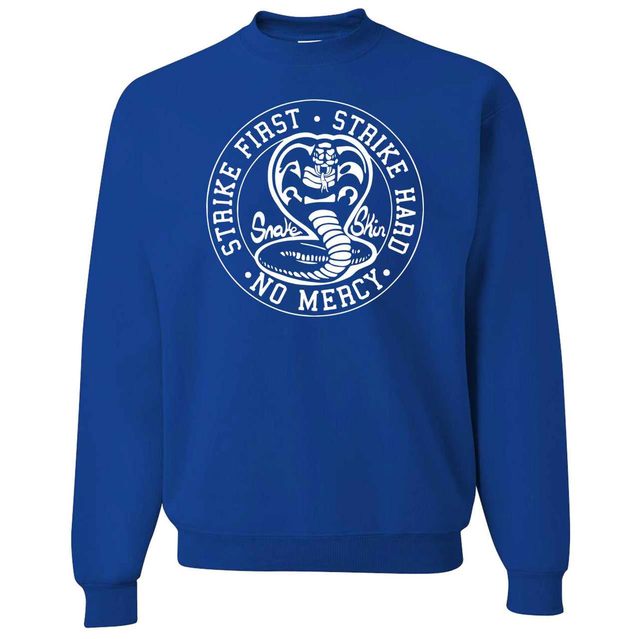 Snakeskin Low Blue 11s Crewneck Sweater | Cobra Snake, Royal Blue
