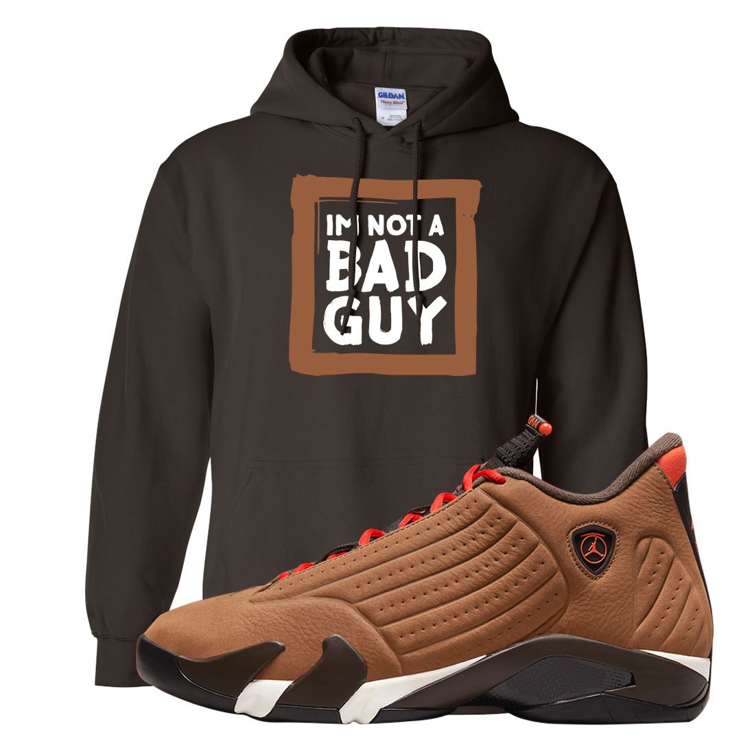 Winterized 14s Hoodie | I'm Not A Bad Guy, Chocolate