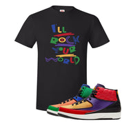 WMNS Multicolor Sneaker Black T Shirt | Tees to match Nike 2 WMNS Multicolor Shoes | I'll Rock Your World