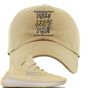 Flax v2 350s Dad Hat | Them 350's Tho, Khaki