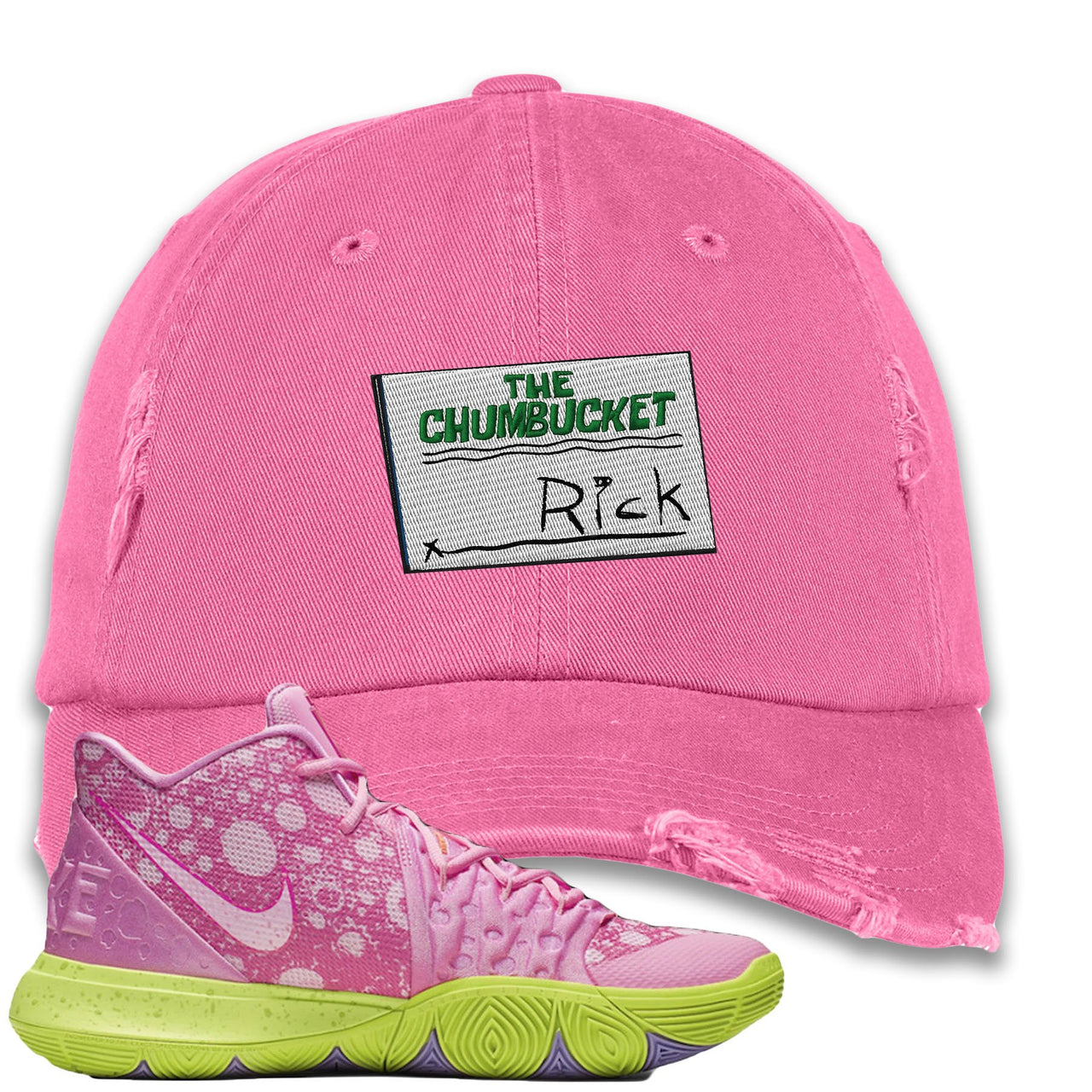 Patrick K5s Distressed Dad Hat | Rick, Light Pink