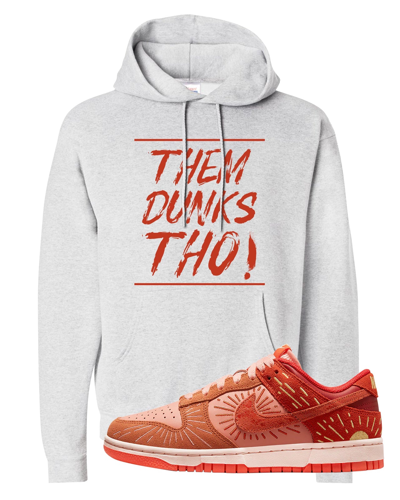 Solstice Low Dunks Hoodie | Them Dunks Tho, Ash