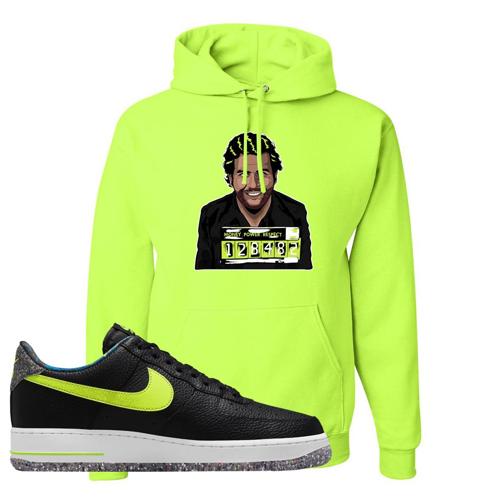 Air Force 1 Low Volt Grind Hoodie | Escobar Illustration, Safety Green