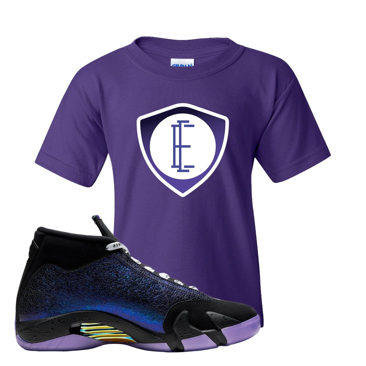 Doernbecher 14s Kid's T Shirt | E Shield, Purple