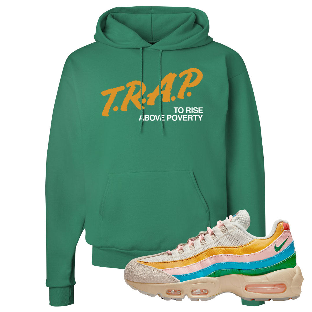 Rise Unity Sail 95s Hoodie | Trap To Rise Above Poverty, Kelly Green