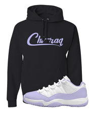 Pure Violet Low 11s Hoodie | Chiraq, Black