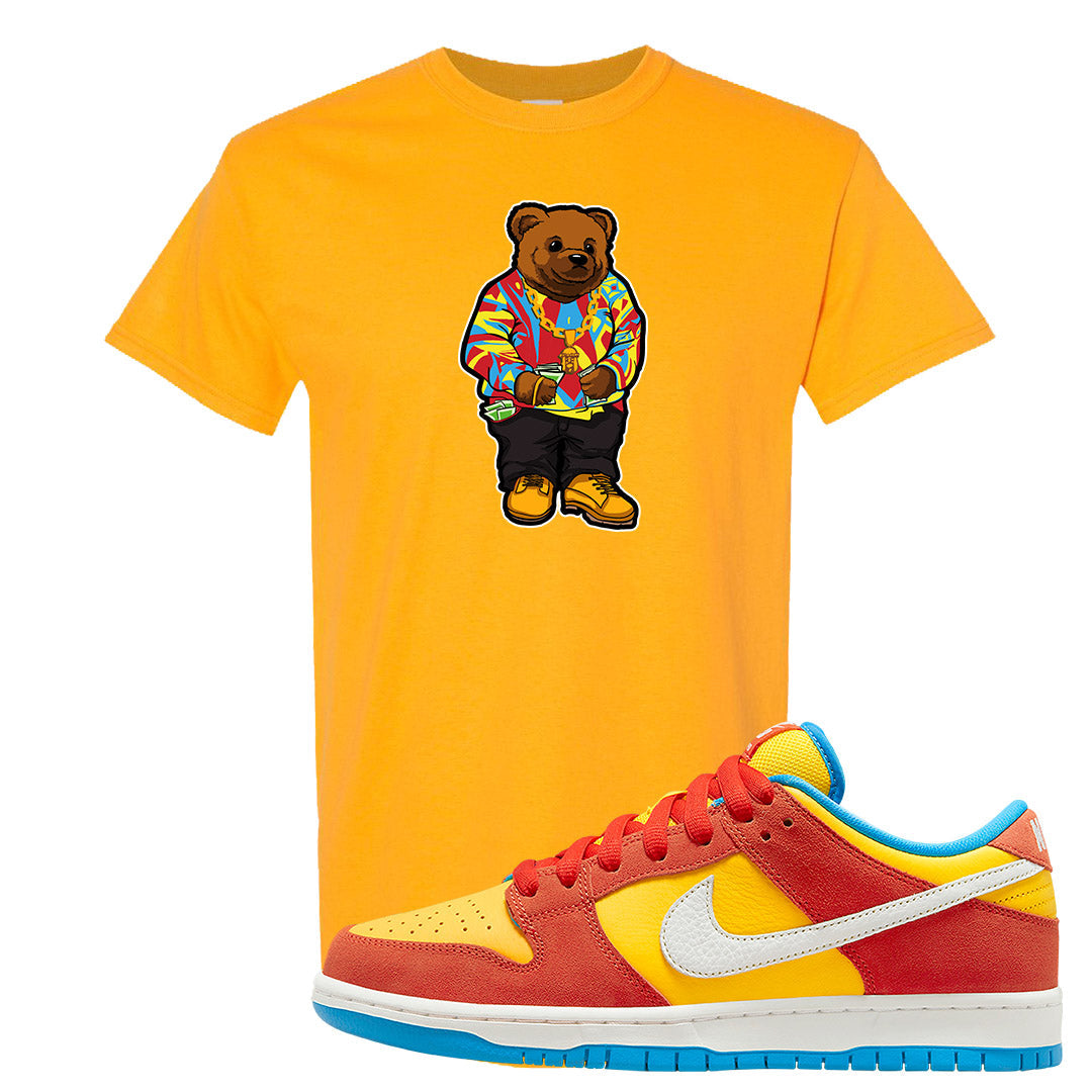 Habanero Red Gold Blue Low Dunks T Shirt | Sweater Bear, Gold