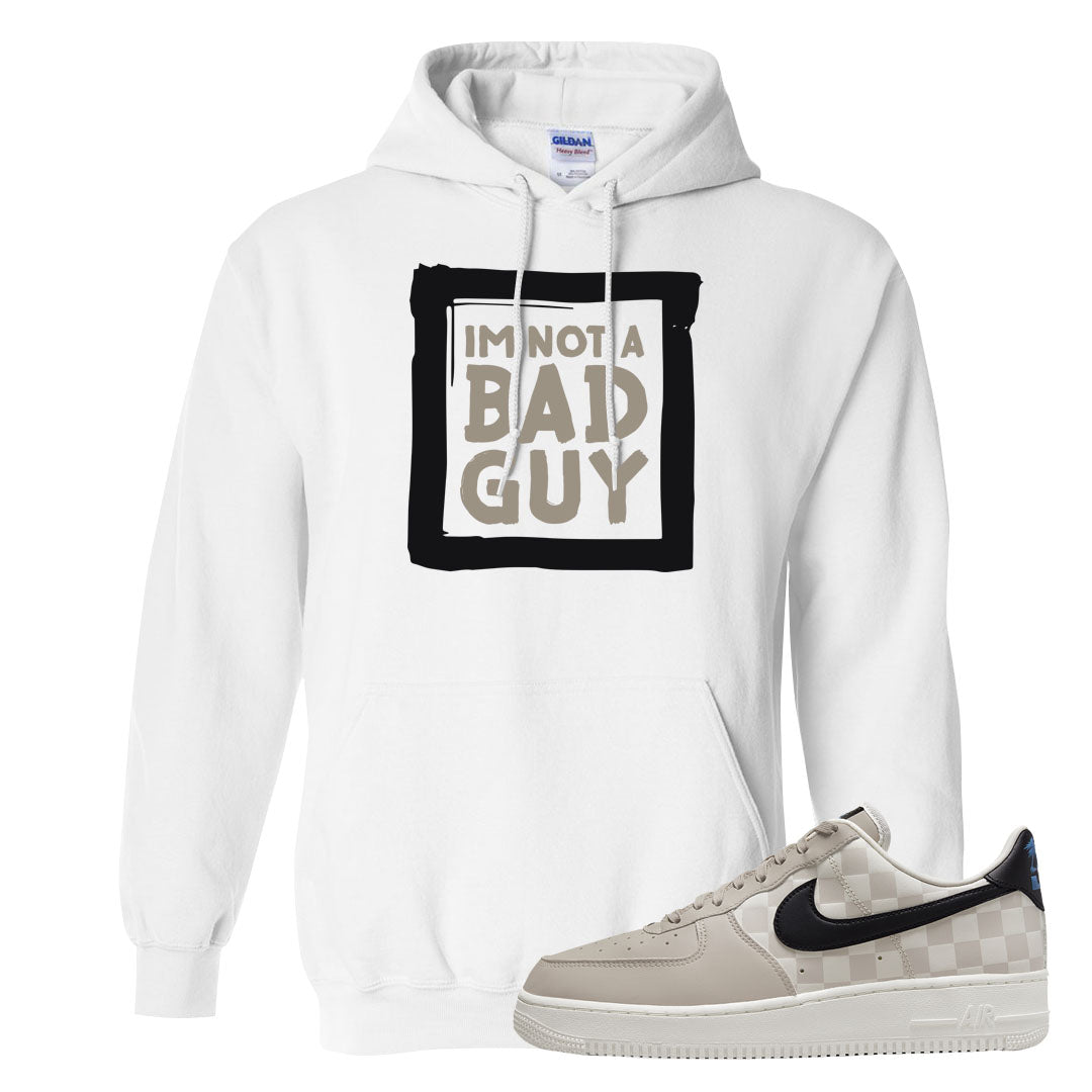 King Day Low AF 1s Hoodie | I'm Not A Bad Guy, White