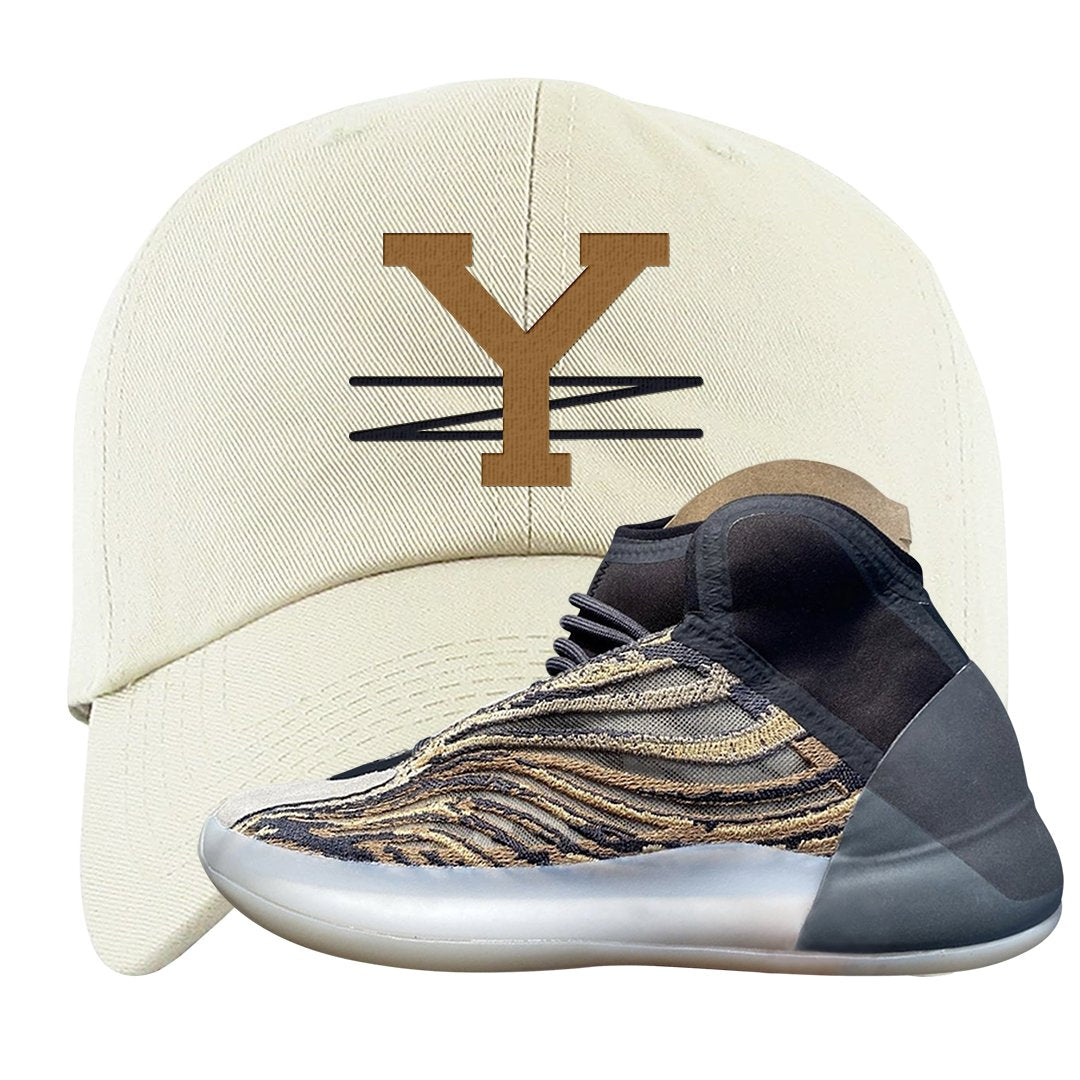 Amber Tint Quantums Dad Hat | YZ, White