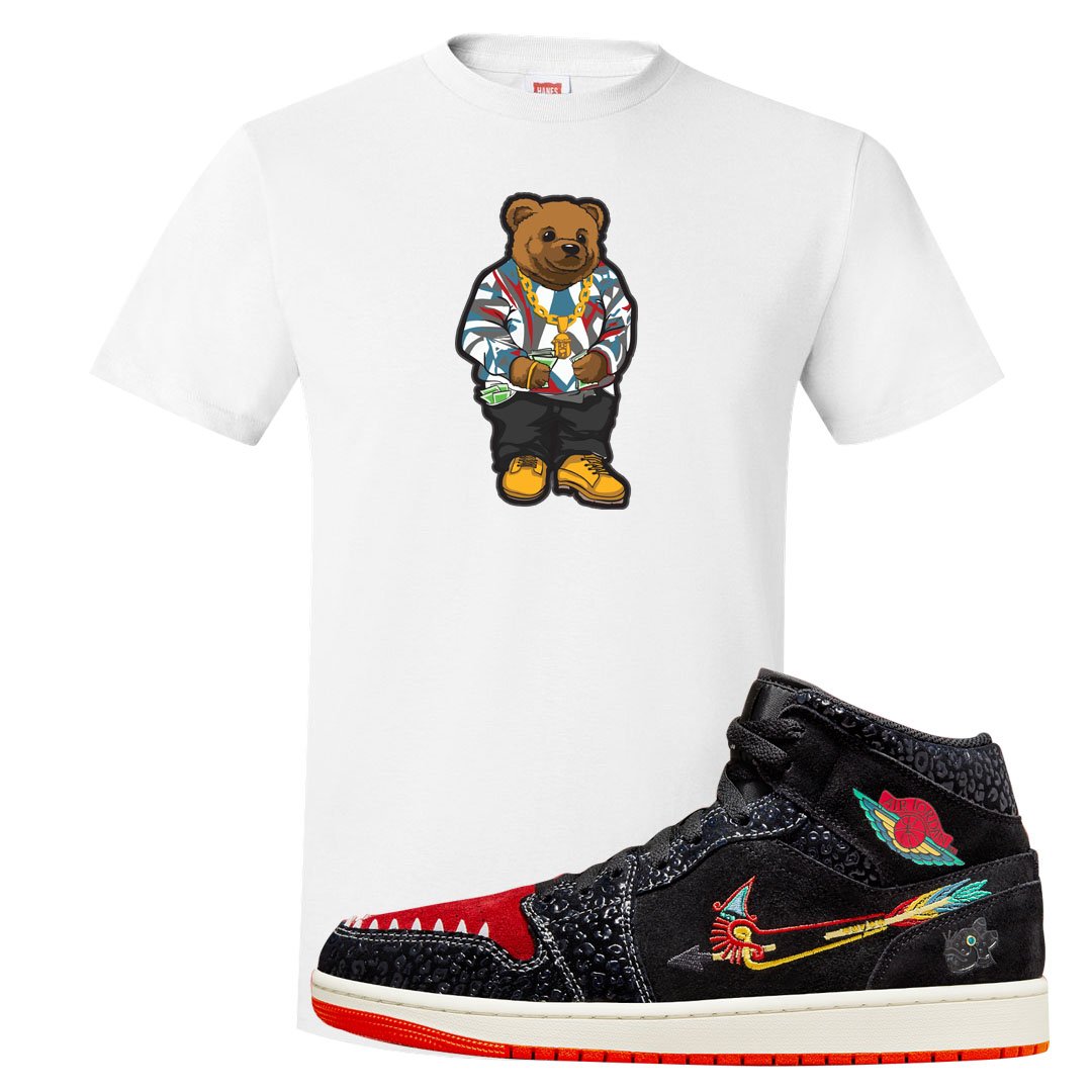 Always Familia Mid 1s T Shirt | Sweater Bear, White