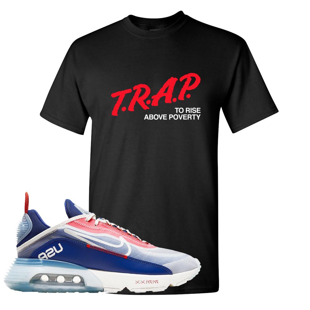 Team USA 2090s T Shirt | Trap To Rise Above Poverty, Black